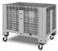 Контейнер iBox перфорированный на колесах, 1200x800x800 мм